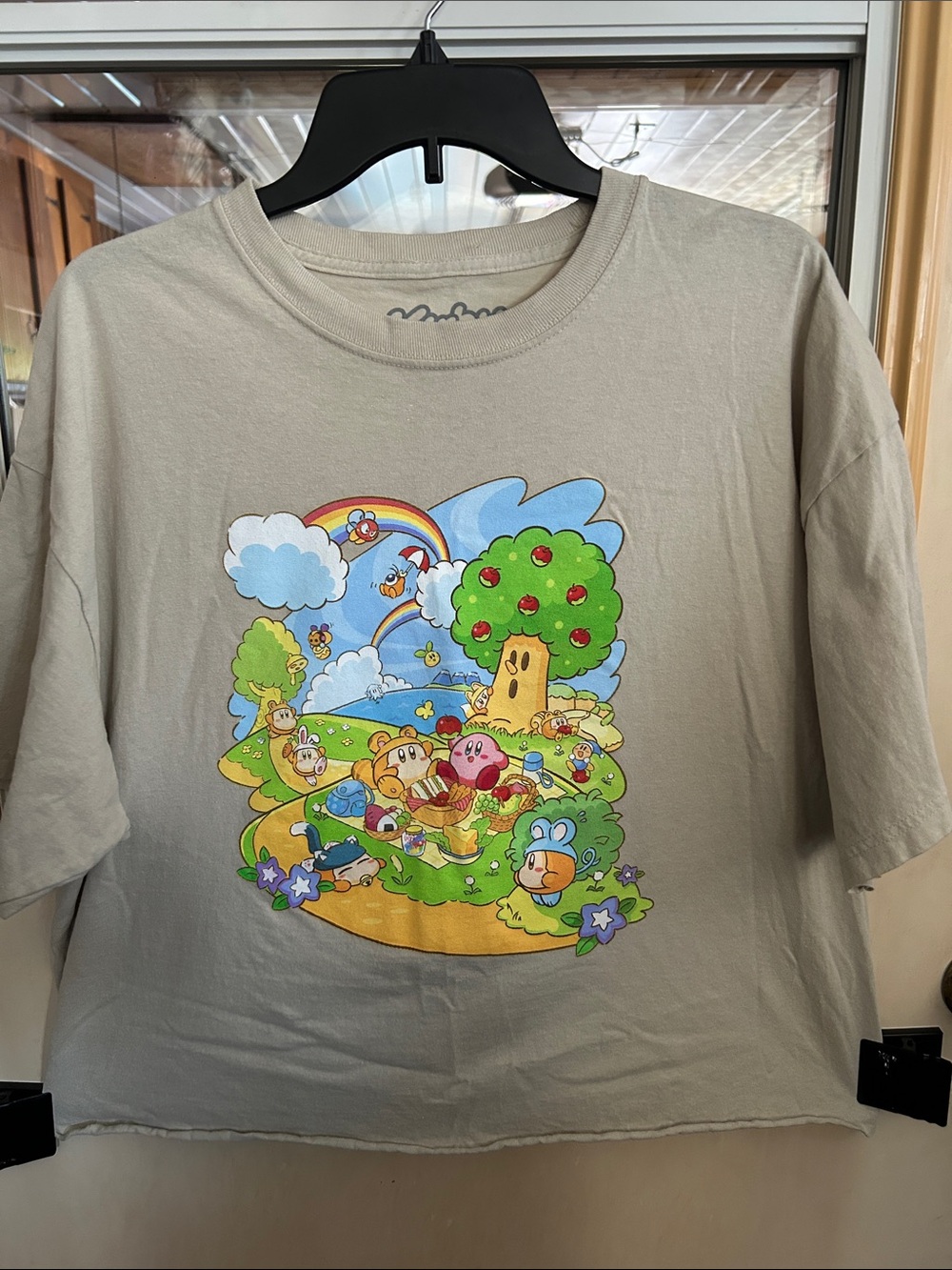 Kirby Picnic Short-Sleeve Graphic Tee - Light Beige